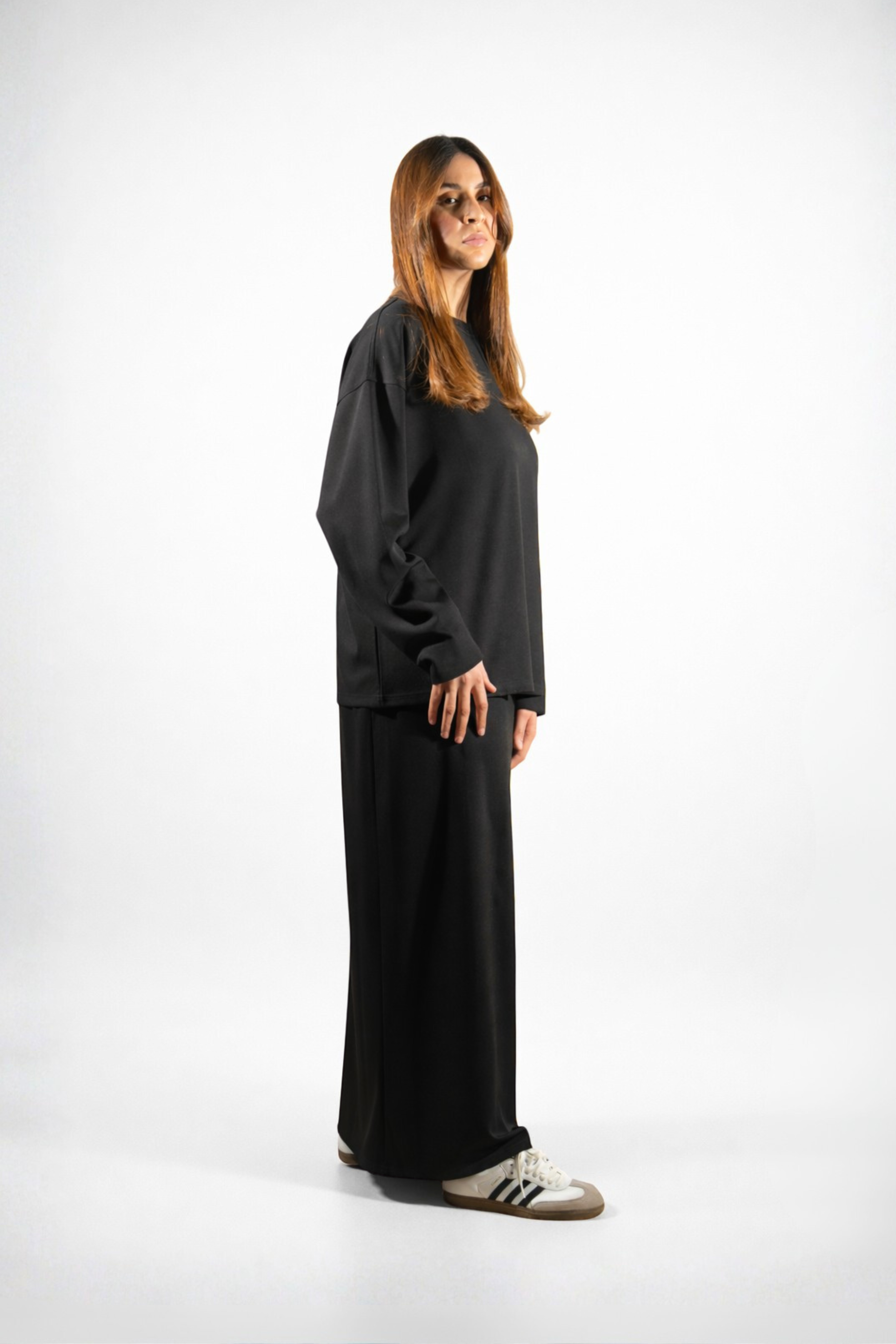 Ensemble jupe fluide Noir