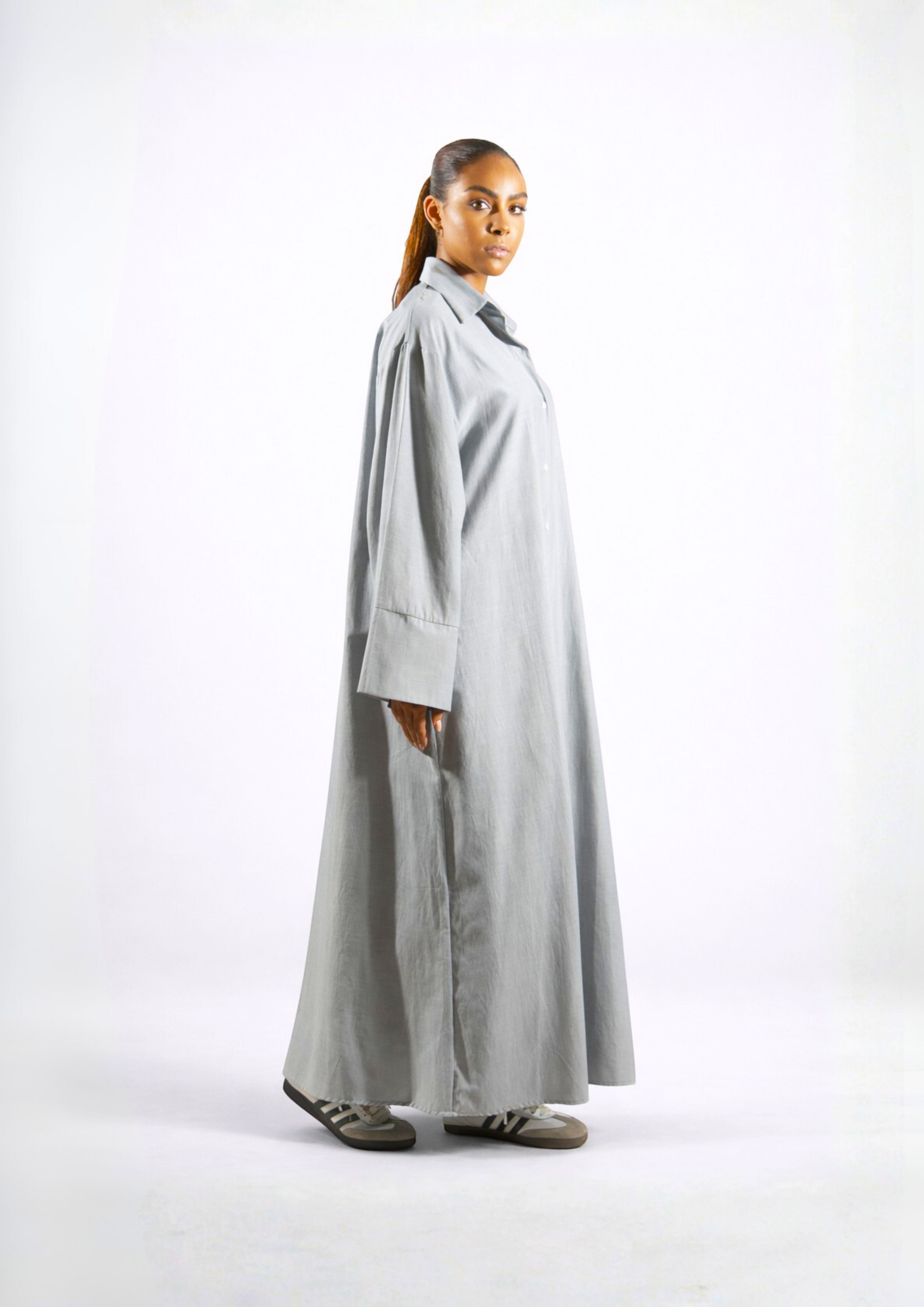 Robe Chemise Grise