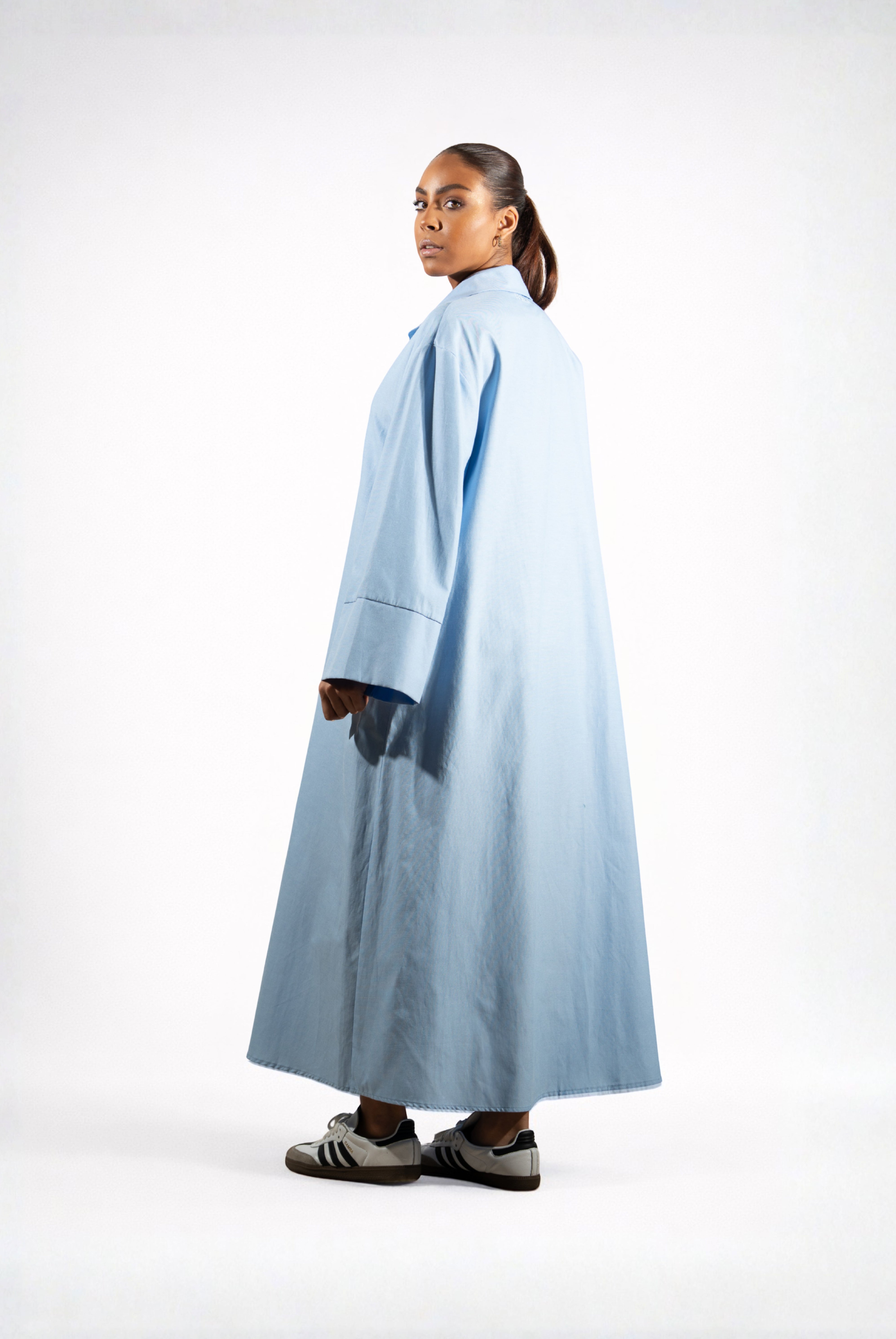 Robe Chemise Bleue