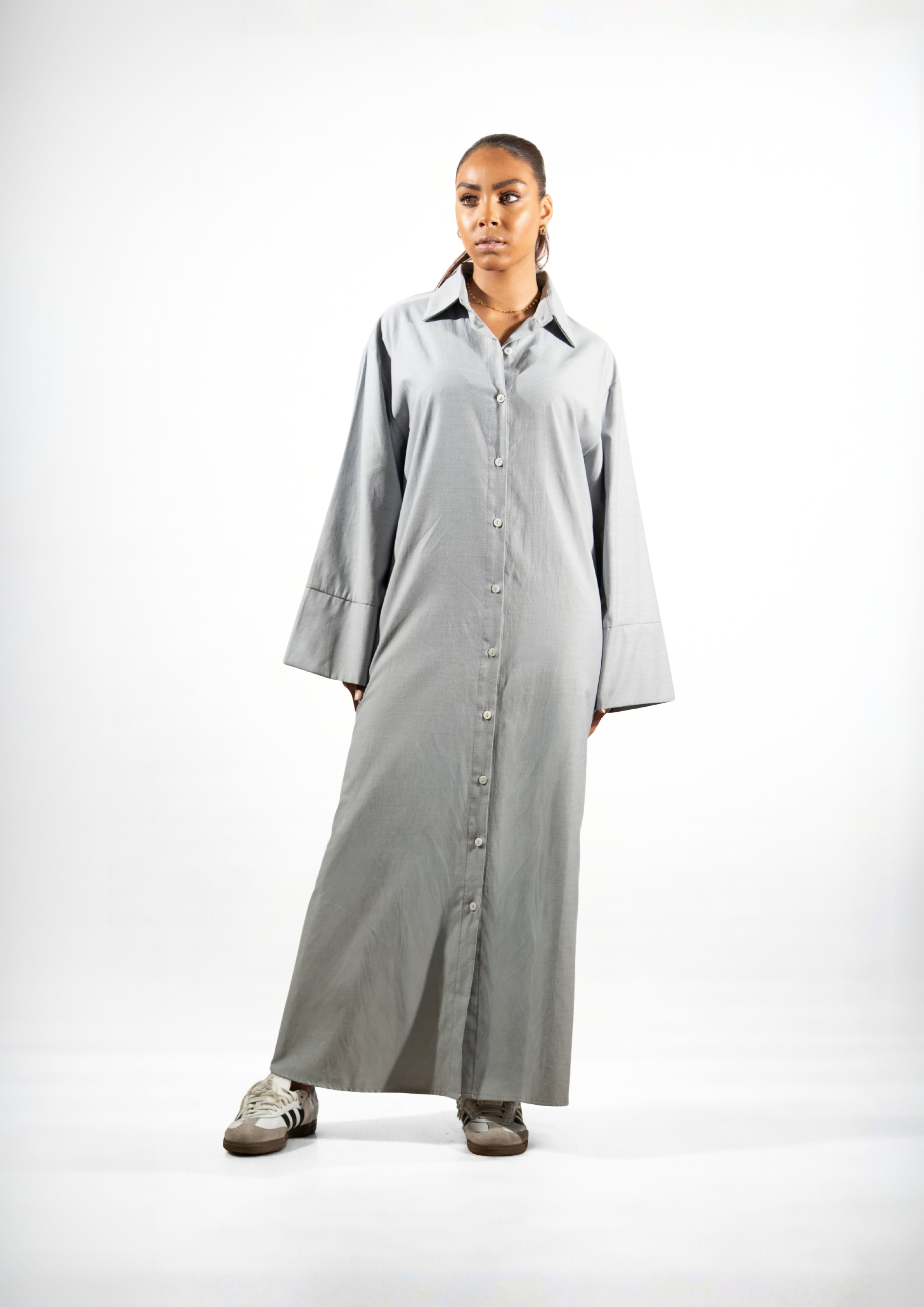 Robe Chemise Grise