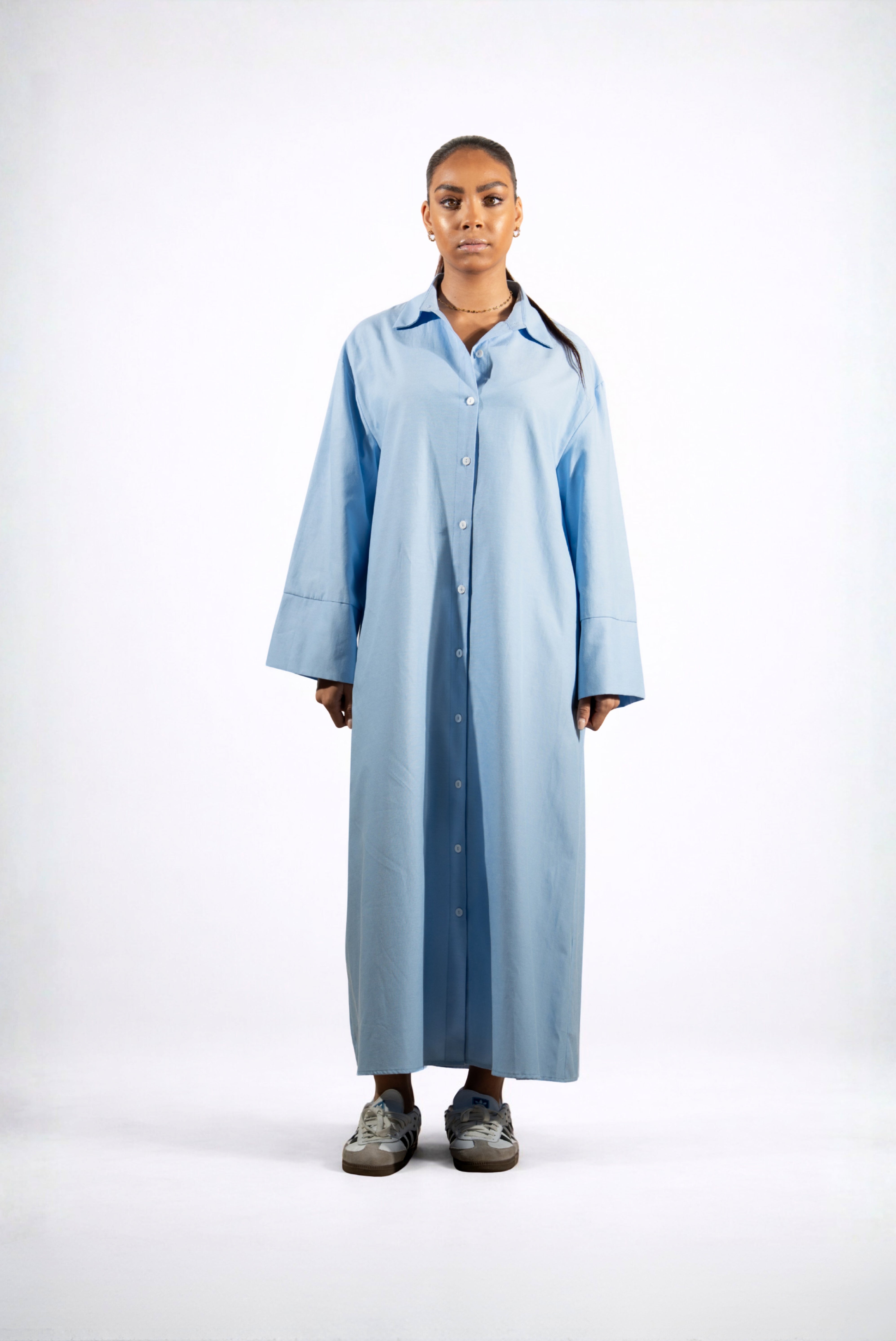 Robe Chemise Bleue