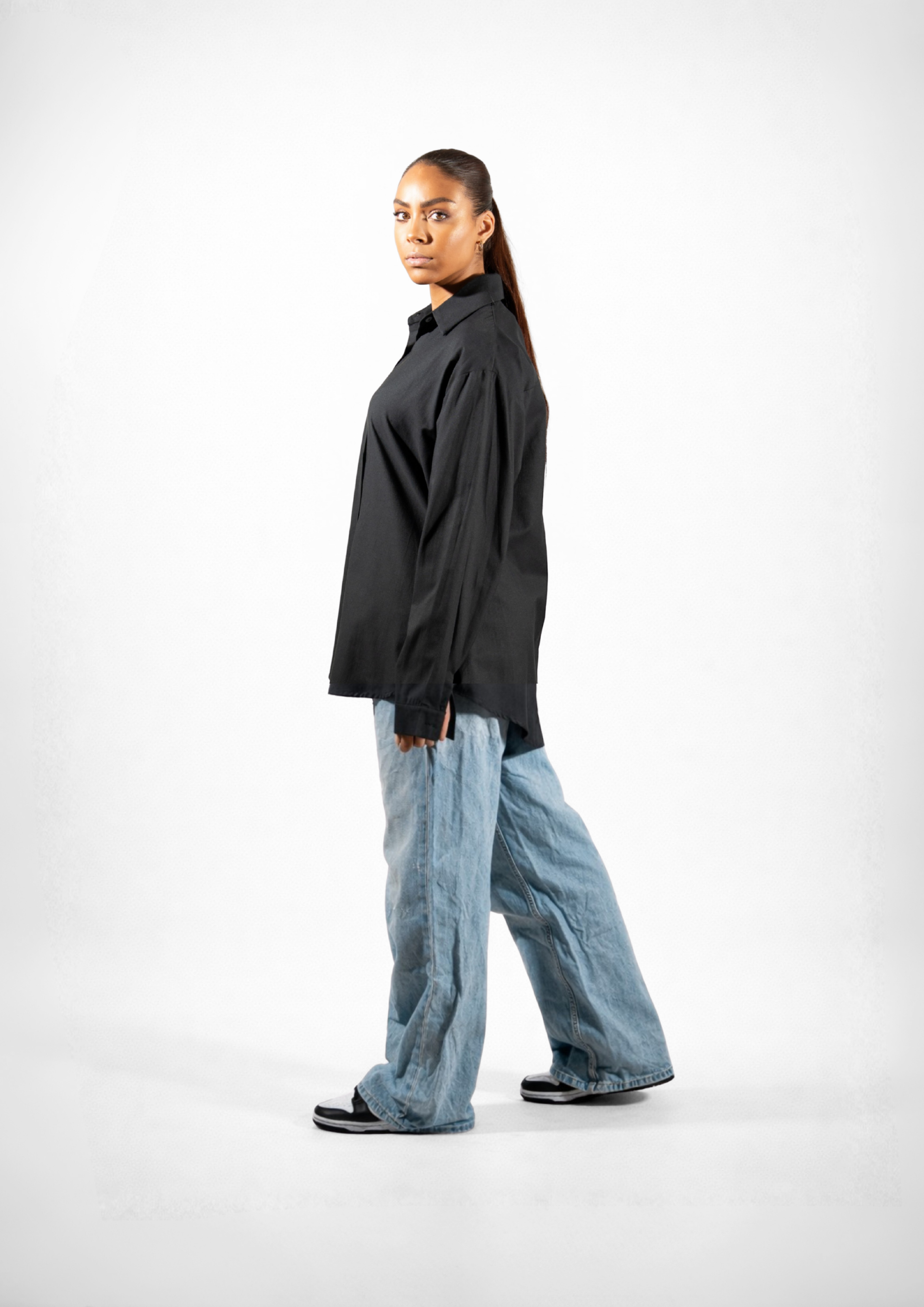 Chemise Oversize Noire